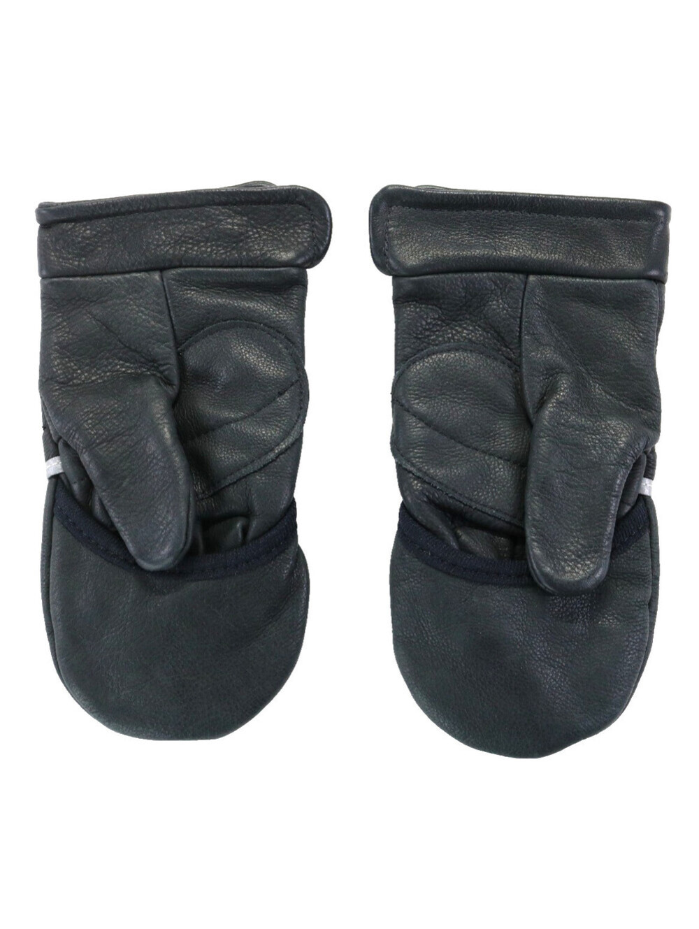 harley davidson mittens gloves XS S black leather fingerless bar vintage USA vtg